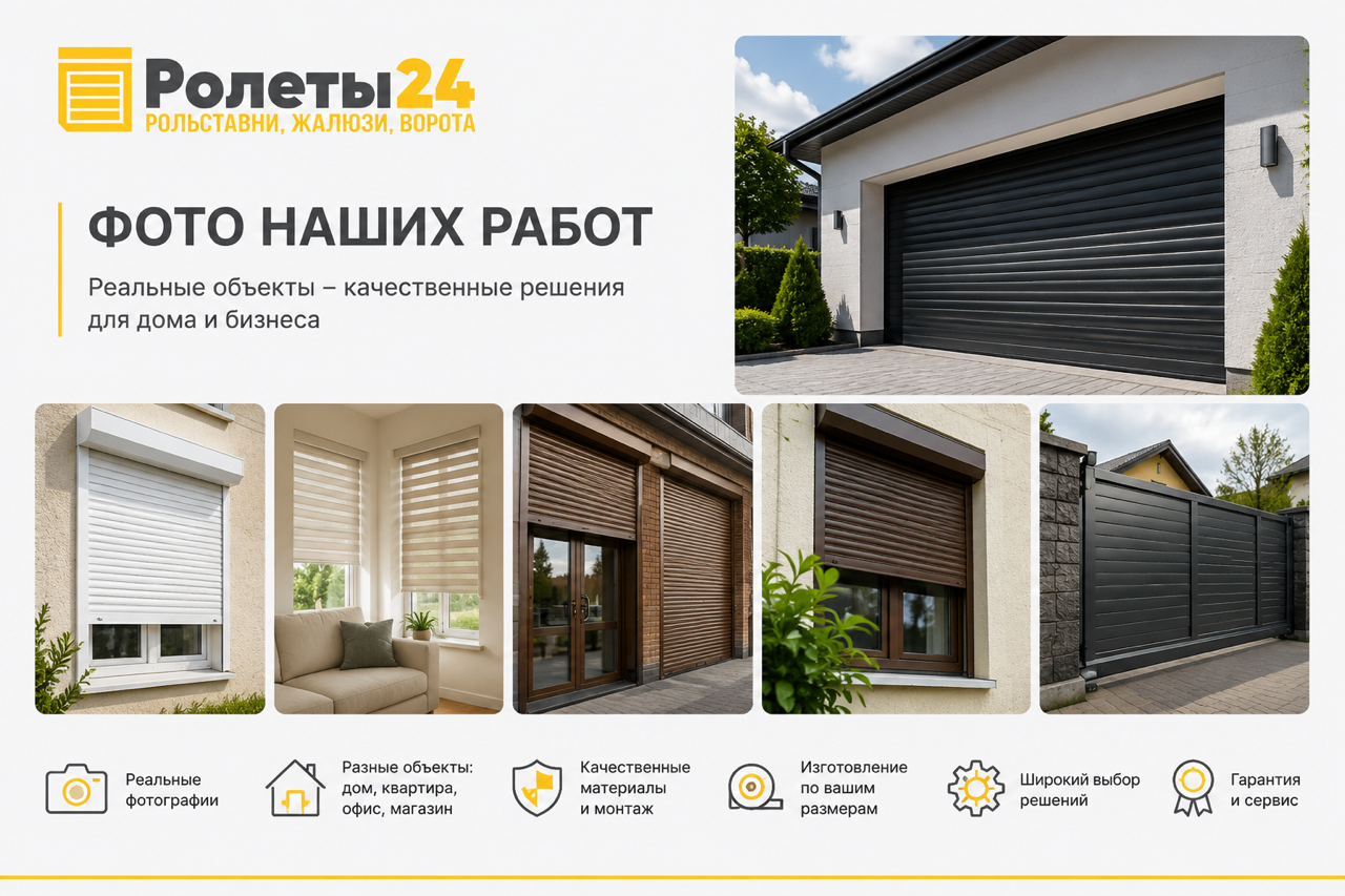 Фото установленных рольставней